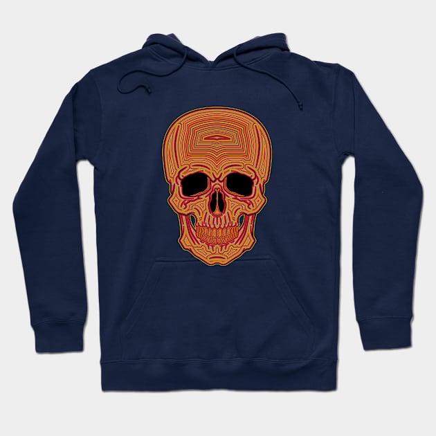 Striped Skull Hoodie by Woah_Jonny